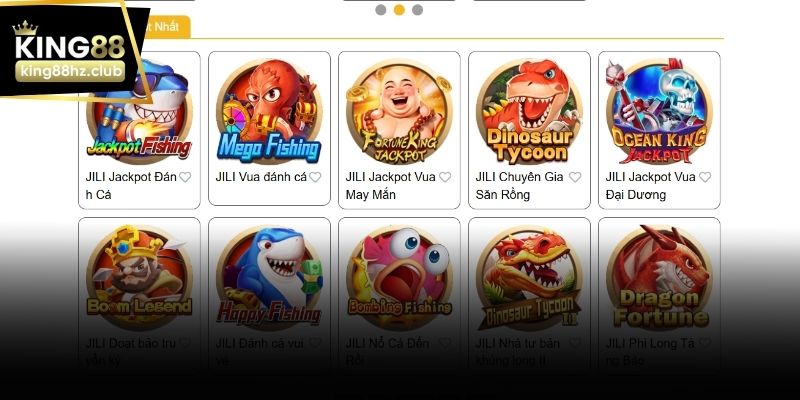 Giao diện bắn cá King88 mượt mà và phản hồi ổn định