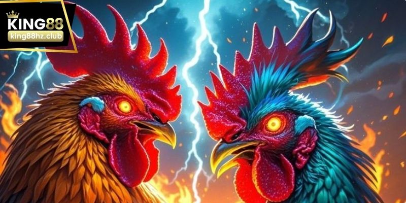 Trận đá gà trực tiếp với góc quay rõ nét tại King88
